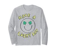 Trendy Apparel St. Patrick's Day Have A Lucky Day Vintage Maglia a Manica
