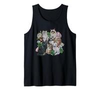 Trendy Apparel St. Patrick's Day Kitties & Clovers Portrait Canotta