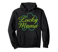 Trendy Apparel St. Patrick's Day Lucky Mama Clover Logo Felpa con Cappuccio