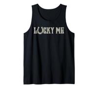 Trendy Apparel St. Patrick's Day Lucky Me Vintage Style Logo Canotta