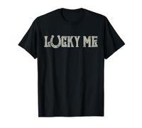 Trendy Apparel St. Patrick's Day Lucky Me Vintage Style Logo Maglietta