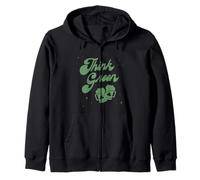 Trendy Apparel St. Patrick's Day Think Green Distressed Logo Felpa con Cappuccio