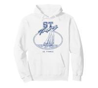 Trendy Apparel ST Tropez SO France Rope Frame Sail Boat Felpa con Cappuccio