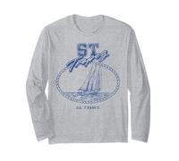 Trendy Apparel ST Tropez SO France Rope Frame Sail Boat Maglia a Manica