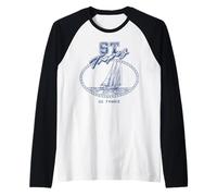 Trendy Apparel ST Tropez SO France Rope Frame Sail Boat Maglia con Maniche Raglan