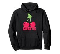 Trendy Apparel Sweetie Two Cherries On A STEM Illustration Felpa con Cappuccio