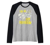 Trendy Apparel Take Me To The Aquarium Maglia con Maniche Raglan