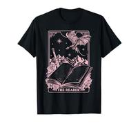 Trendy Apparel The Reader Tarot Card Fantasy Book And Dragon Maglietta