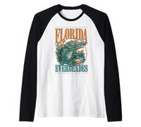 Trendy Apparel The Sunshine State Florida Everglades Protect Maglia con Maniche Raglan