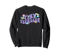 Trendy Apparel Tiny Teenager Cute Flower Butterfly & Rainbow Felpa