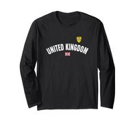 Trendy Apparel United Kingdom World Class Crest Union Jack Maglia a Manica