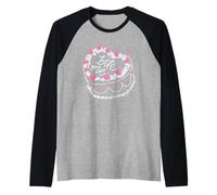 Trendy Apparel Valentine's Day Bite Me Cute Sassy Cake Gift Maglia con Maniche Raglan