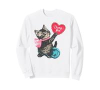 Trendy Apparel Valentine's Day Dump Him Cute Kitten with Bow Felpa