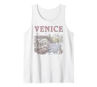 Trendy Apparel Venice Italy Water Way Canals Painting Canotta