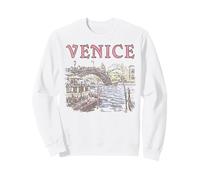 Trendy Apparel Venice Italy Water Way Canals Painting Felpa