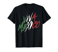 Trendy Apparel Viva Mexico Colores Bandera Red White Green Maglietta