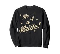 Trendy Apparel Wedding Life of A Bride! Star Studded Logo Felpa