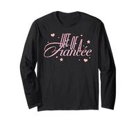 Trendy Apparel Wedding Life of A Fiancée Distressed Logo Maglia a Manica