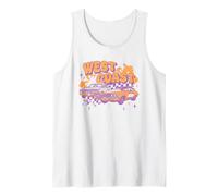 Trendy Apparel West Coast Vintage Neon Racing Cars Canotta