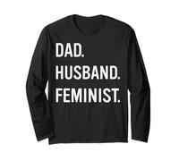 Trendy Apparel Women's History Month Dad Husband Feminist Maglia a Manica