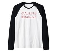 Trendy Apparel Women's History Month Empowered Strong Female Maglia con Maniche Raglan