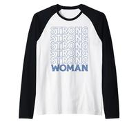 Trendy Apparel Women's History Month Strong Strong Woman Maglia con Maniche Raglan