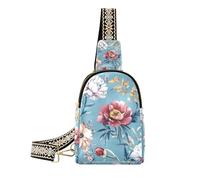 Trendy Autumn Flowers Peonie Osteospermum Gladiolus fanny pack crossbody carino borsa a tracolla per le donne per il pacchetto di giorno, autunno Fiori peonie Osteospermum Gladiolus, 1 size