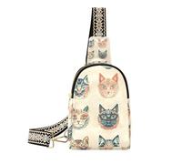 Trendy Boho Simple Style Maine Cats grandi marsupi leggeri piccoli marsupi per zaino da giorno, Boho stile semplice Maine Cats, 1 size