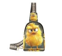 trendy Cartoon Funny Pet Pollo Inquisitivo sacchetto fanny pack zaino multiuso per le donne per il giorno pack, cartone animato divertente Pet Pollo curioso, 1 size