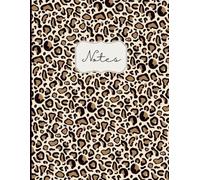 Trendy Cheetah Print Composition Style Notebook: Animal Print Journal for Back to School, Office Notes, Writing, or Journaling - Stylish Matte Cover Large Notebook 150 pages 8.5 x 11 inch letter size