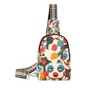 Trendy Colorful Circus Cartoon Cute Clown body fanny pack antifurto crossbody borse per le donne per il giorno pack, Colorato circo cartone animato carino clown, 1 size