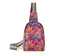 trendy Coneflower Genesis Colorful piccolo marsupio antifurto fanny pack borsa a tracolla per il giorno pack, Coneflower Genesis colorato