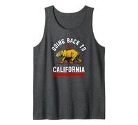 Trendy Cool Bear Going Back To California Logo Canotta