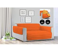 Trendy Copri Divano Trapuntato, Arancio/Giallo, 1 POSTO
