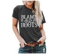 Trendy Could Be A Train Station Kinda Day Tee Shirts per le donne 2026 Graphic Running Summer Loose Fit Top Casual Girocollo T-shirt Uscire Manica Corta Primavera Maglietta Carina Lettera, Grigio