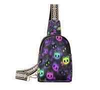 Trendy Cute Chibi Cat Face Neon (parola chiave) (prop1) (longword) per (scenario)
