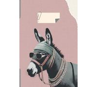 Trendy Donkey Notebook: 120 Pages, 6 x 9 Inches: Fun and Stylish Journal for Animal Lovers