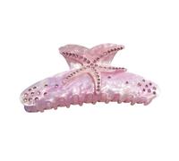 Trendy E Stelle Marine Forcina Con Strass Abbellimenti Pratico Acrilico Artiglio Dei Capelli Decori Per Le Donne Stelle Marine Clip