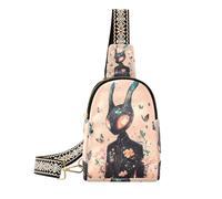 trendy fantascienza alieni pesca crossbody fanny pack carino crossover borse per le donne per l'escursionismo, Fantascienza Aliens pesca, 1 size