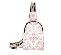 Trendy Fleur-de-lis Magenta grande marsupio impermeabile crossover borse per le donne per l'escursionismo