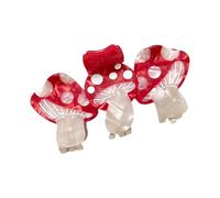 Trendy Hair Clips | Playful Hair Accessories | Mushroom-Themed Hair Accessories, Stylish Hair Clamps, Colorful Hairpins, Everyday Hair Accessories, Hair Styling Tools, Fun Barrette Clips