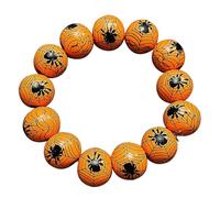 Trendy Halloween Charm Bangle Legno Perline Unico Scheletro Occhio Gocce di Sangue Zucca Design Catena Della Mano Per Le Donne, Misura unica, come descritto