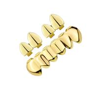 Trendy Hip Hop Denti Grillzs Set Delicati Prestazioni Pronto Lucido Denti Grillzs Set HipHop Accessorio Per Artisti Stage Show, Misura unica, come descritto, come descritto