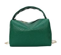 Trendy Mini Shoulder Bag, Fashion Women Artificial Leather Solid Color Zipper Phone Messenger(Green)