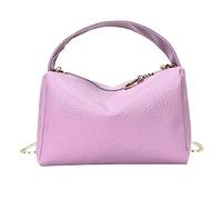 Trendy Mini Shoulder Bag, Fashion Women Artificial Leather Solid Color Zipper Phone Messenger(Purple)