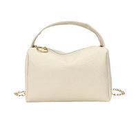 Trendy Mini Shoulder Bag, Fashion Women Artificial Leather Solid Color Zipper Phone Messenger(White)