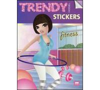 Trendy model stickers. Fitness. Con adesivi