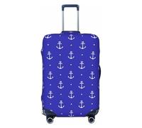 Trendy pois ancora blu Travel Luggage Covers - Elasticità Valigie Covers Protector per bagagli 45-81 cm, Nero , M