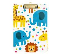 Trendy Polka Dot Animal Elephant Giraffe A4 Nursing Edition Appunti Appunti Terapia Occupazionale Foro Standard per Infermieristica Studente Commercio Quest Dimensioni 9 x 12