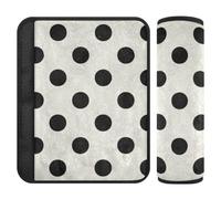 Trendy Polka Dot Nero Beige 2 Pack Carino Cintura di Sicurezza Copertura Più Comfort Guida per Camion Accessori para Carro